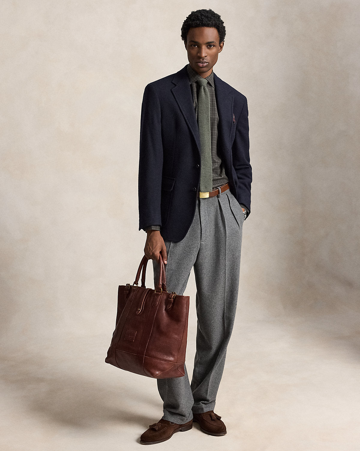 Classic Fit Plaid Poplin Shirt