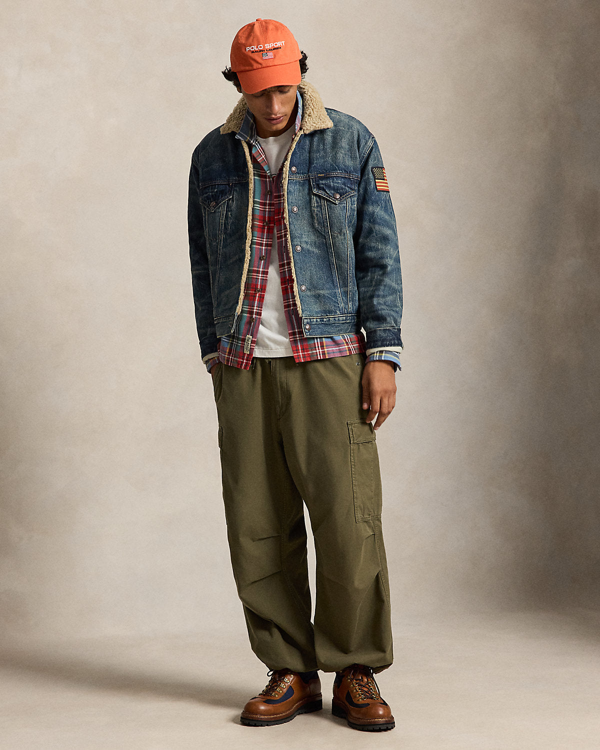 Fleece-Lined Denim Trucker Jacket