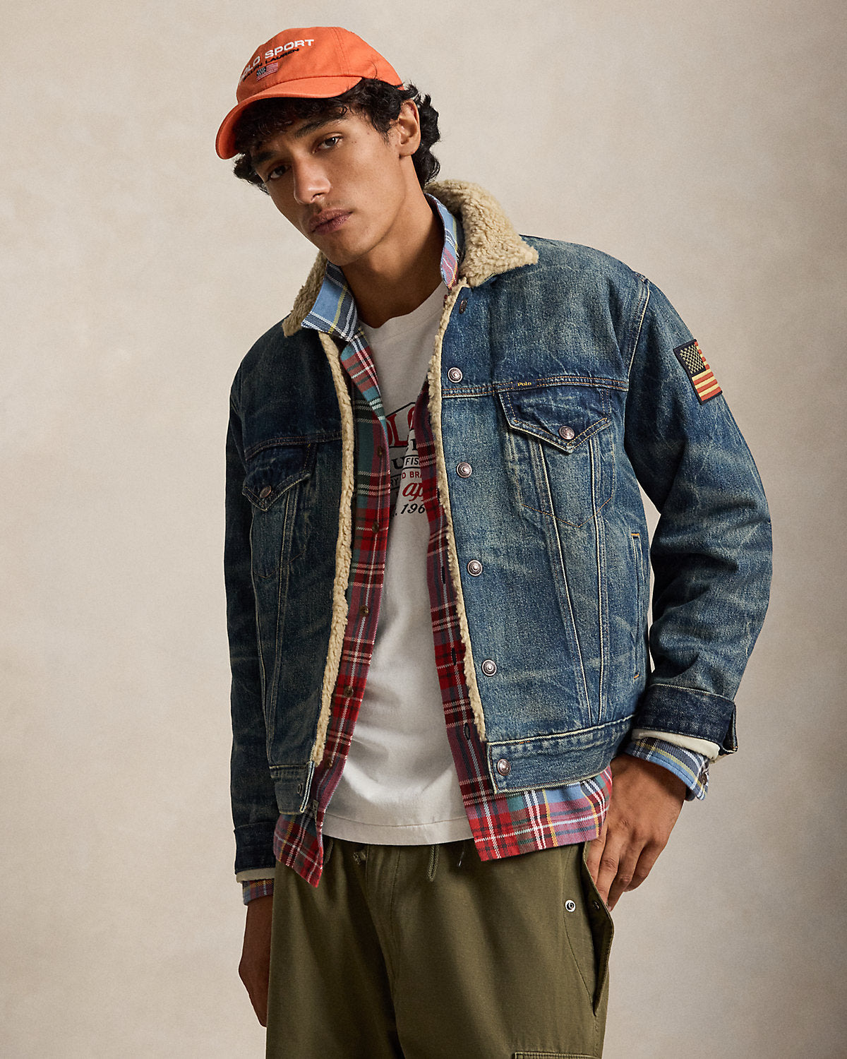 Fleece-Lined Denim Trucker Jacket