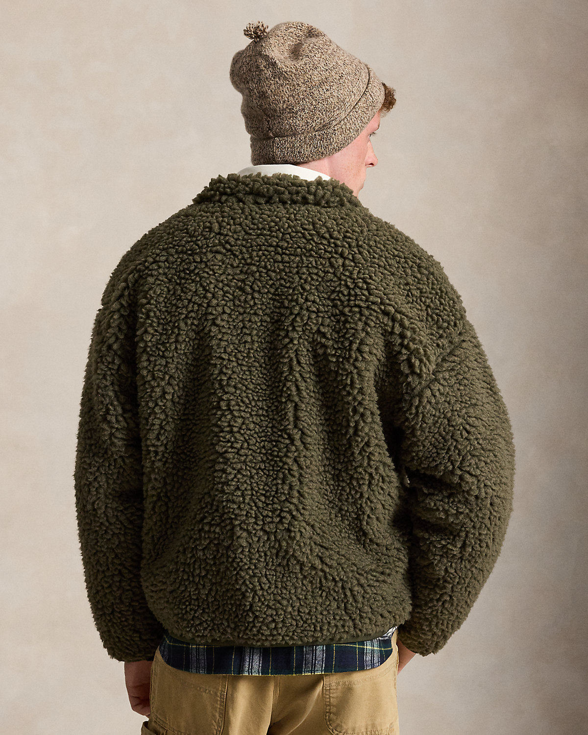 Relaxed Fit Pile Fleece Jacket