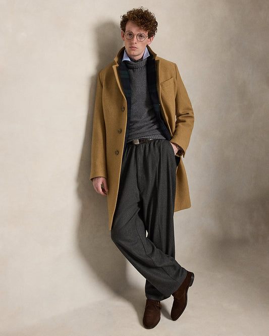 Relaxed Fit Wool Easy Pant
