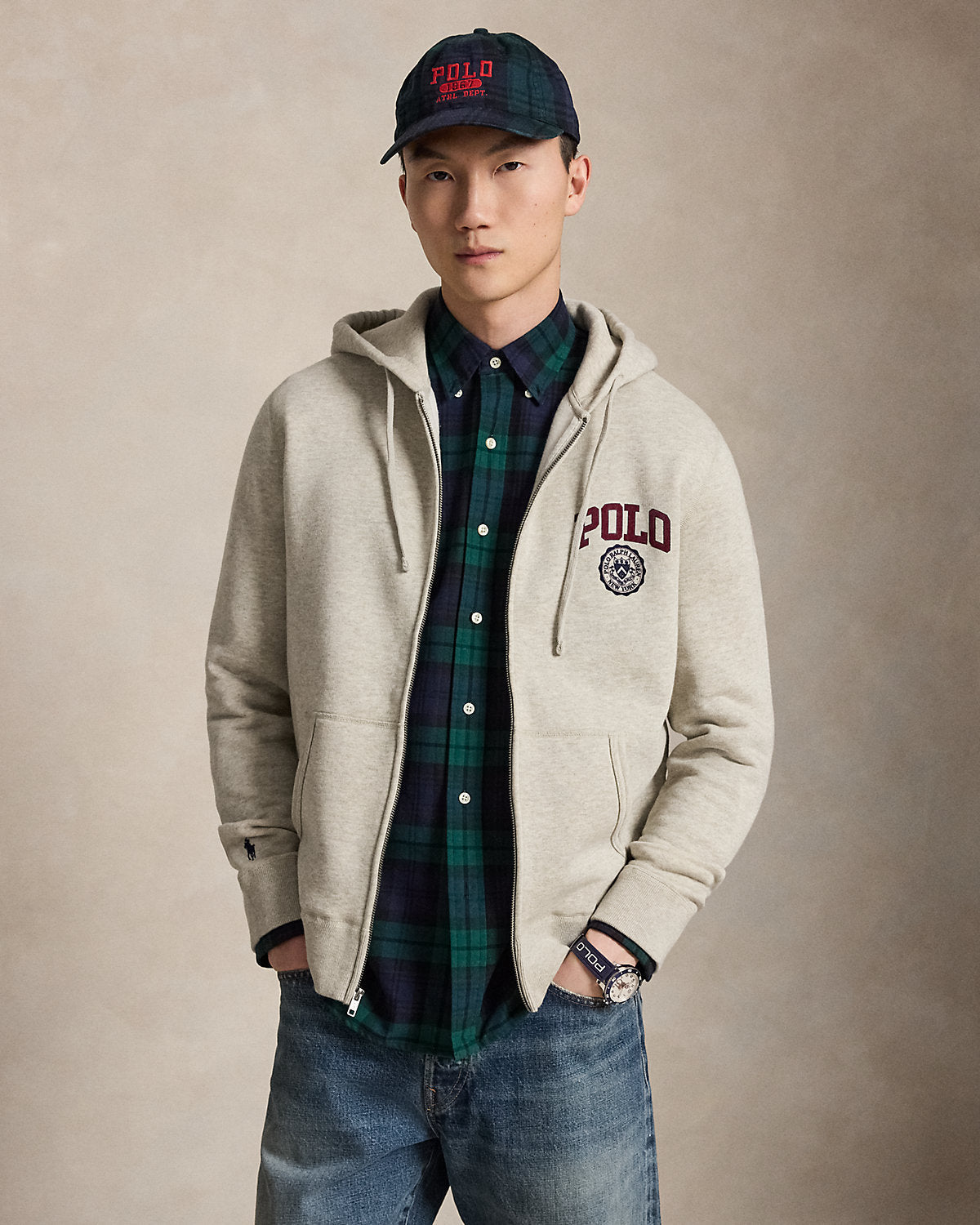 Logo Fleece Full-Zip Hoodie