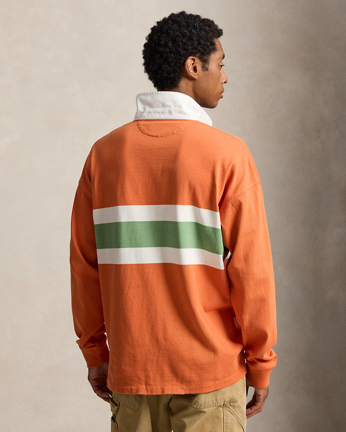 Big Fit Striped Jersey Rugby Shirt