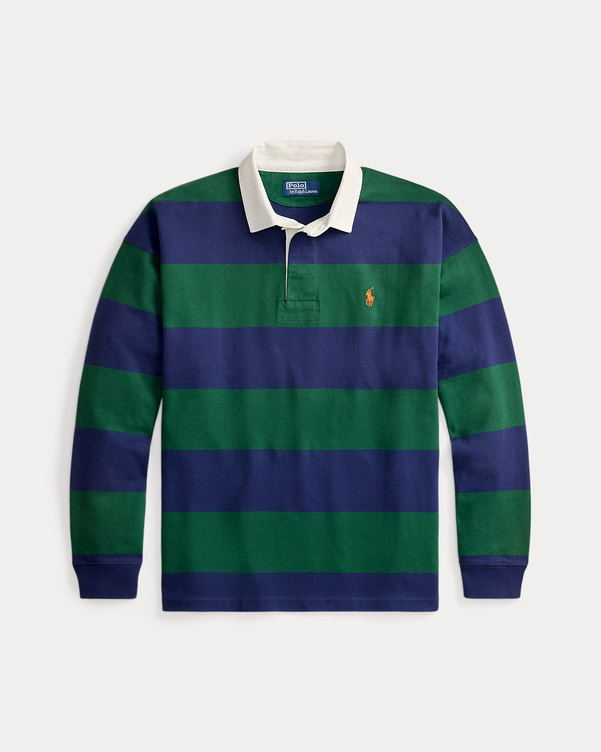 Big Fit Striped Jersey Rugby Shirt