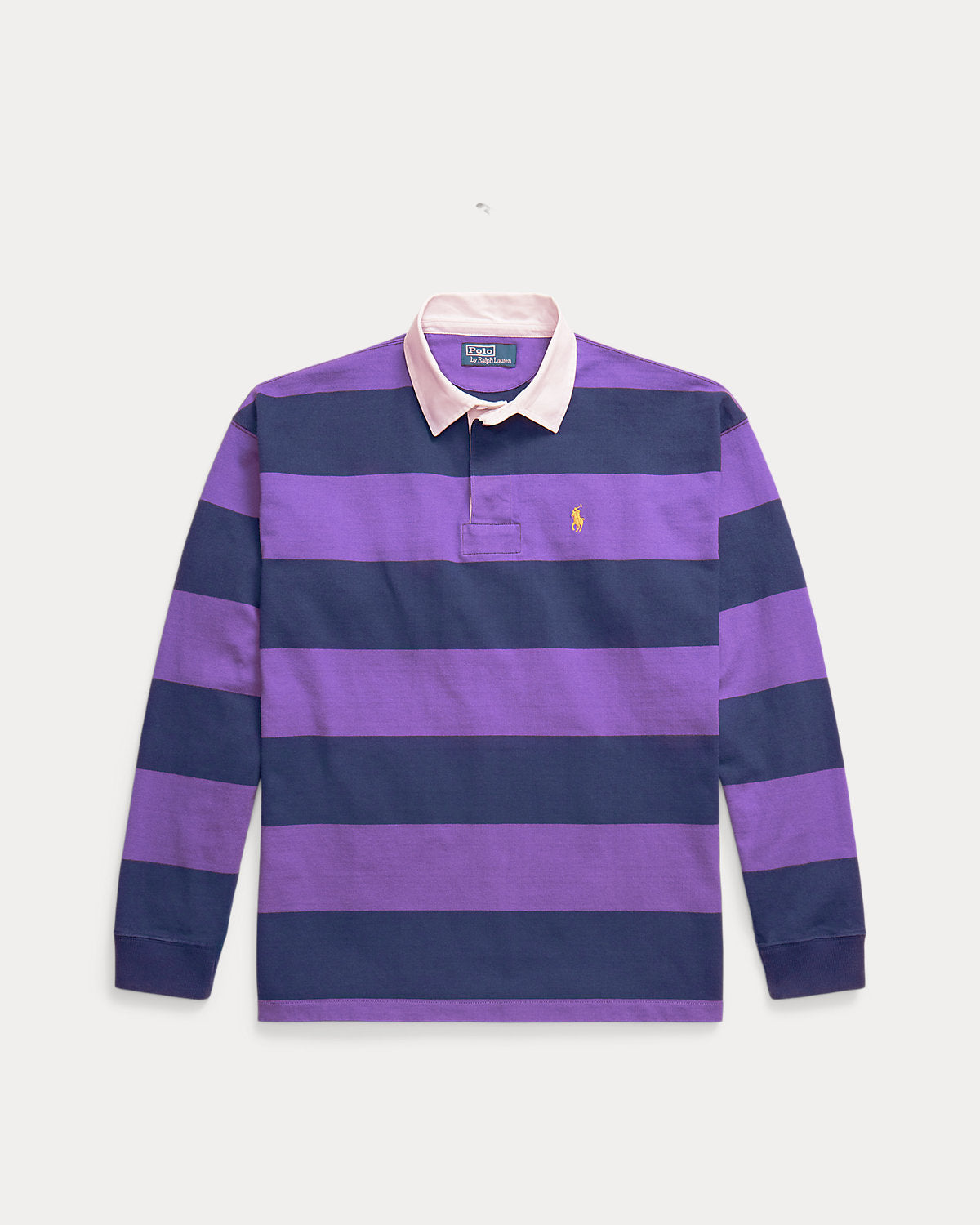 Big Fit Striped Jersey Rugby Shirt
