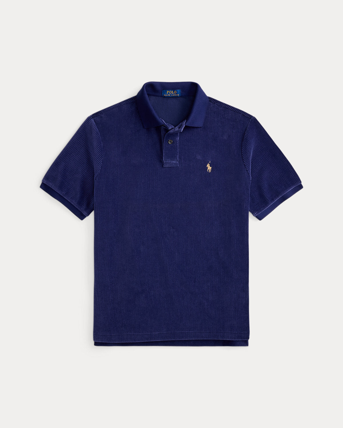 Classic Fit Knit Corduroy Polo Shirt