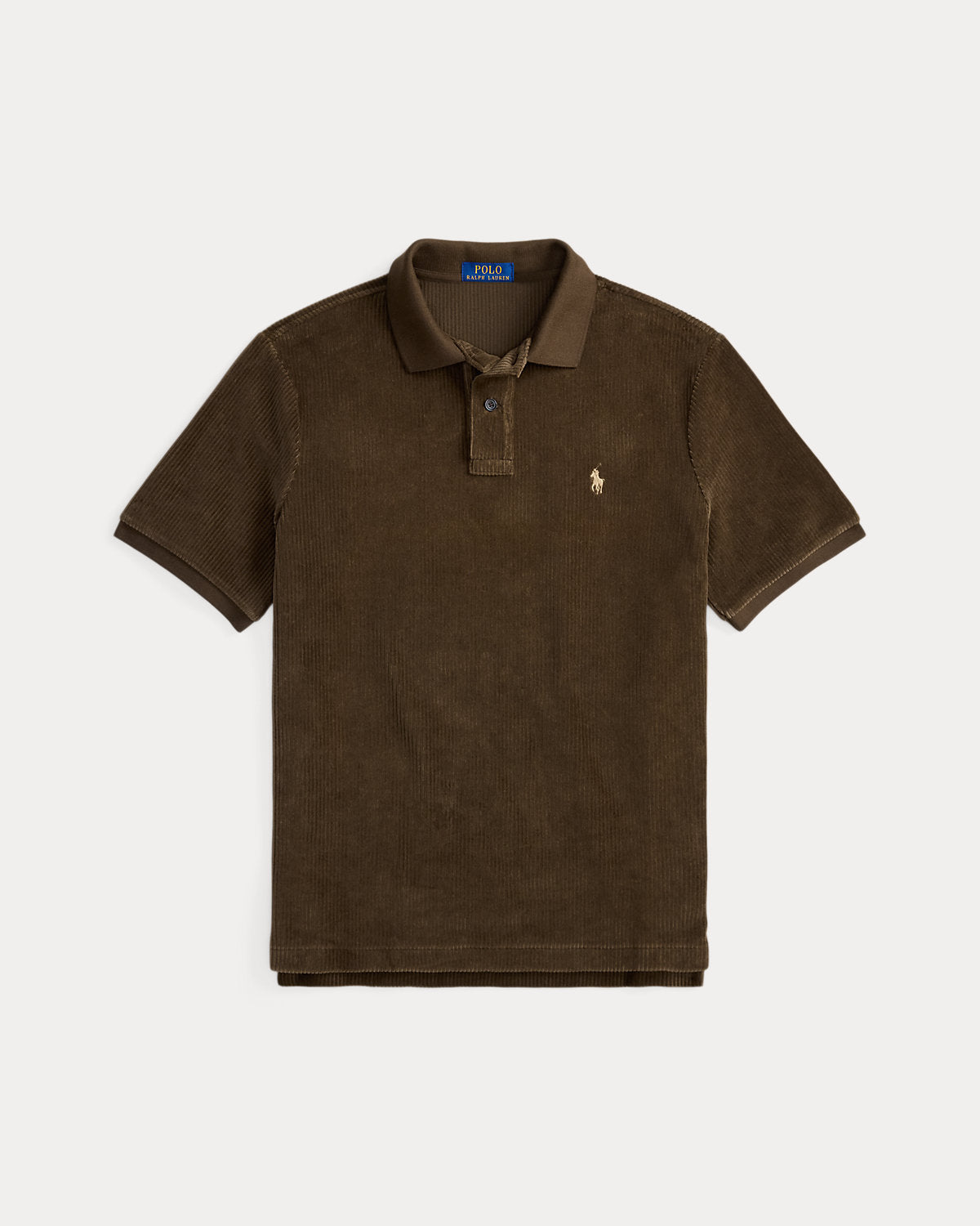 Classic Fit Knit Corduroy Polo Shirt