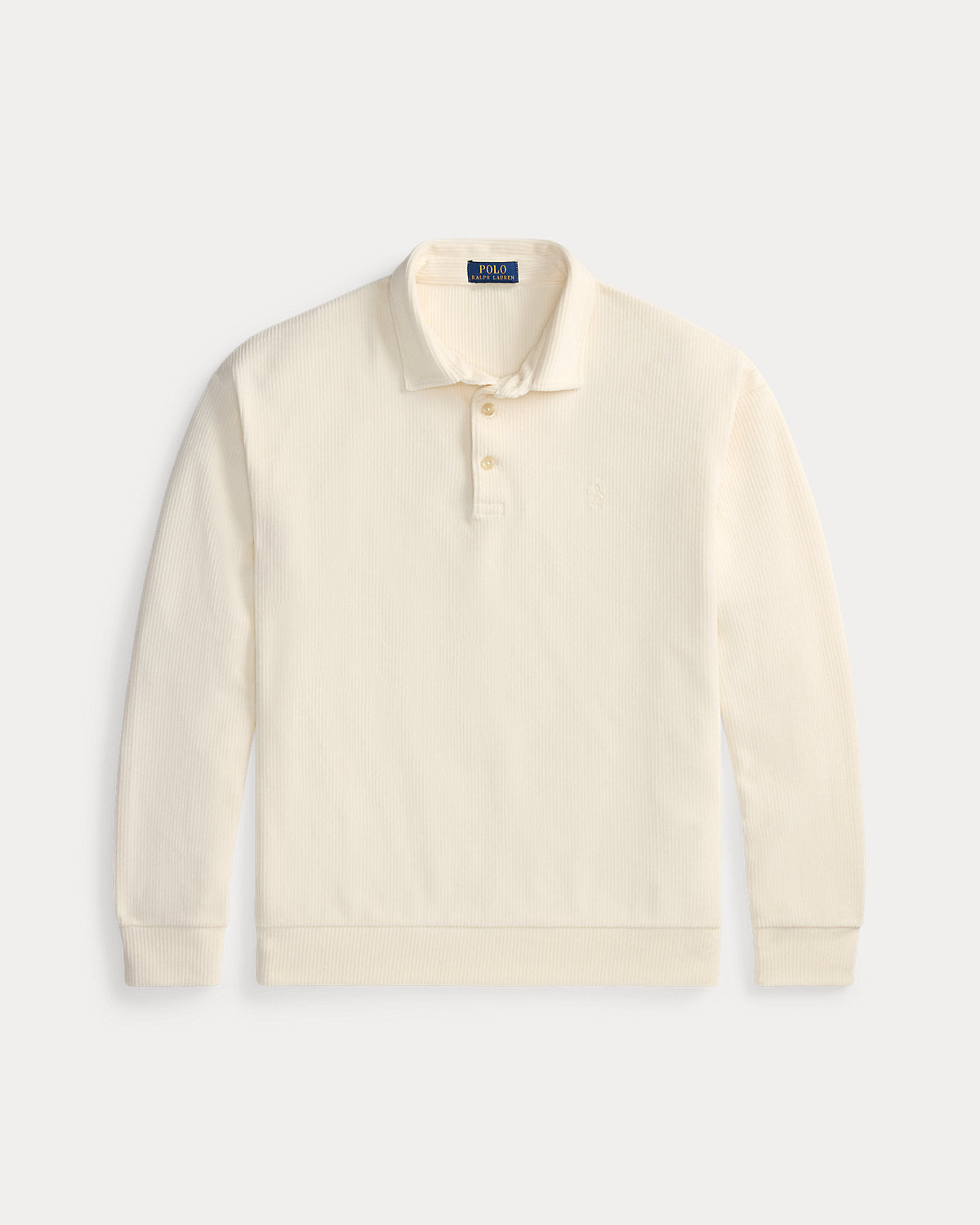 Relaxed Fit Knit Corduroy Polo Shirt