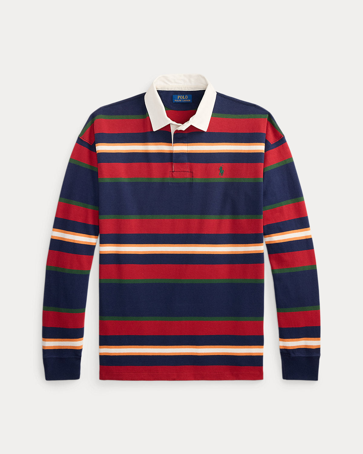 Big Fit Striped Jersey Rugby Shirt