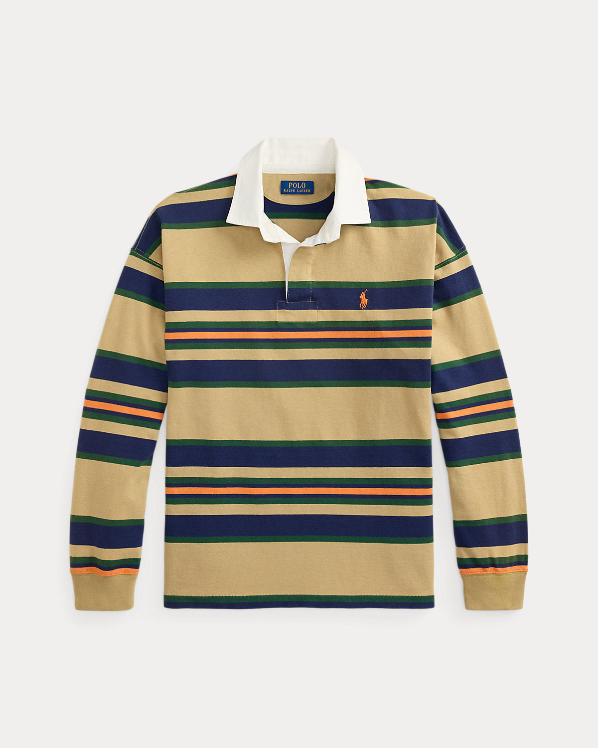 Big Fit Striped Jersey Rugby Shirt