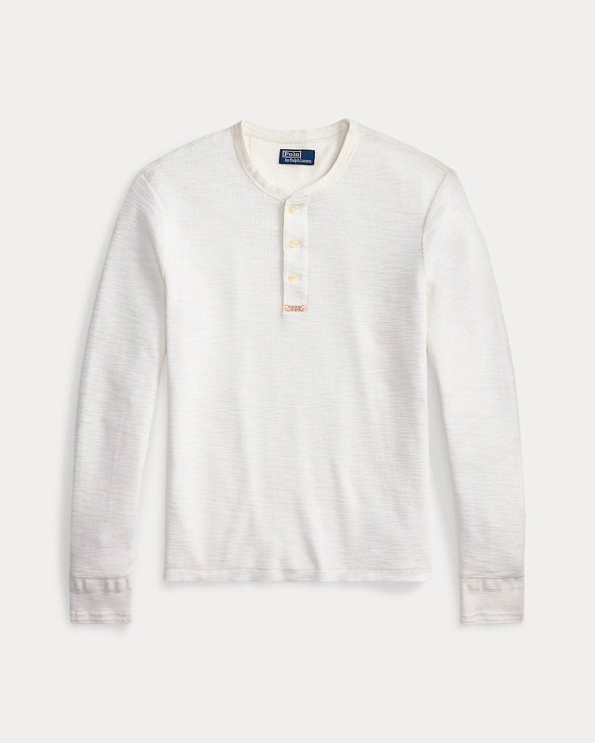 Waffle-Knit Henley Shirt