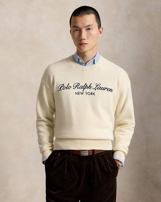 Relaxed Fit Wool-Cotton Sweater