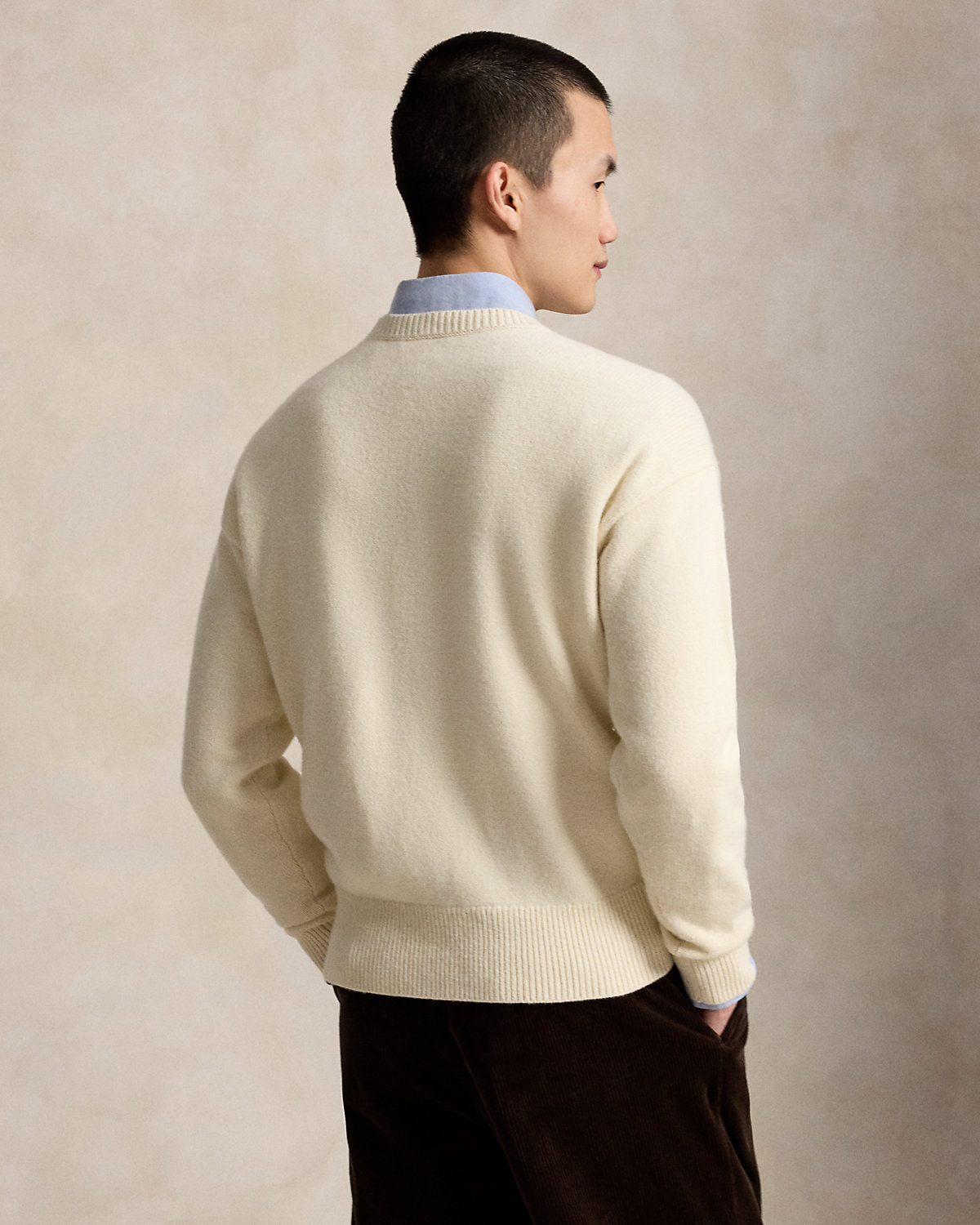 Relaxed Fit Wool-Cotton Sweater