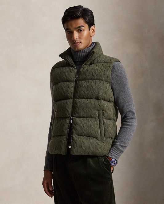 Cable-Knit Wool-Cashmere Sweater Vest