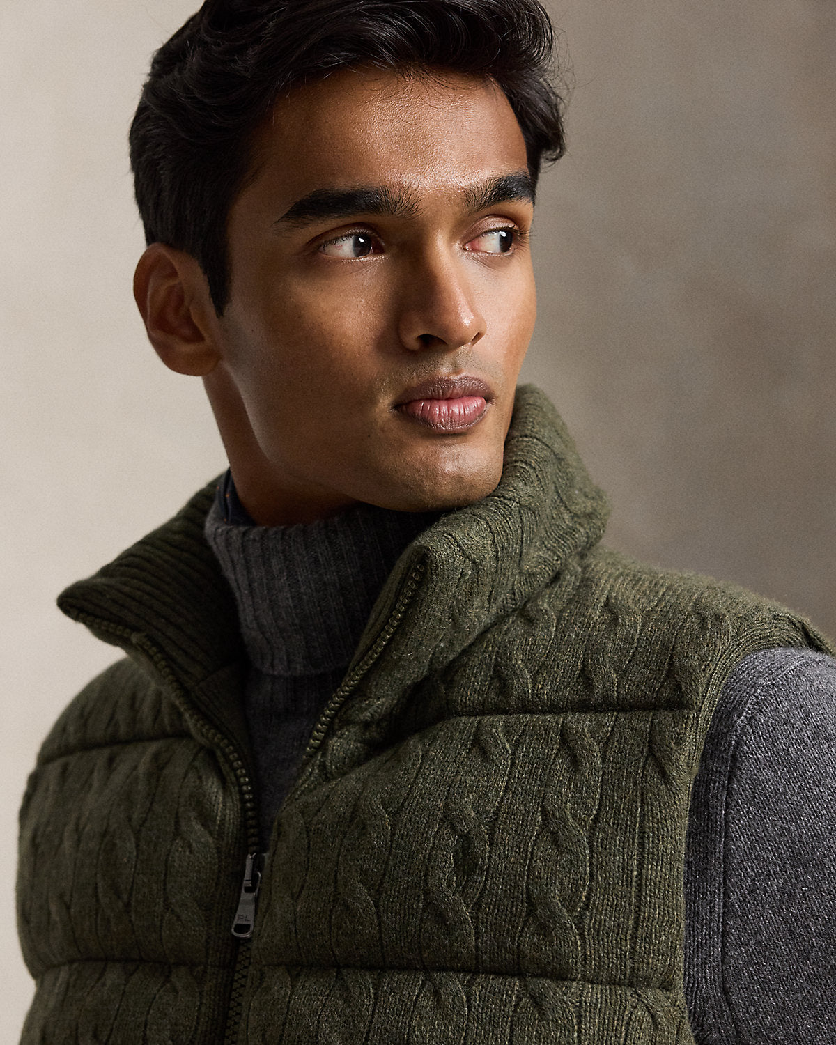 Cable-Knit Wool-Cashmere Sweater Vest