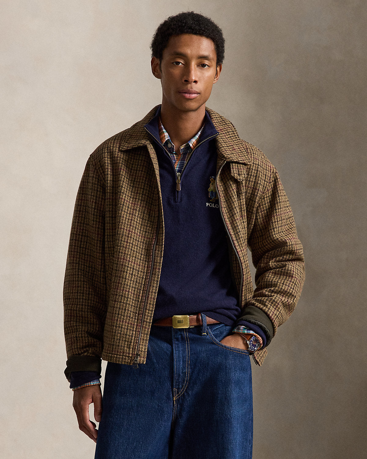 Bear Wool Quarter-Zip Sweater