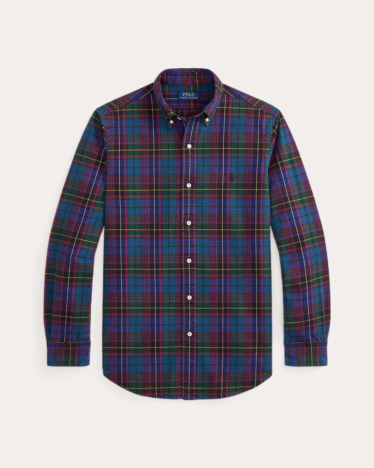 Classic Fit Plaid Brushed Oxford Shirt