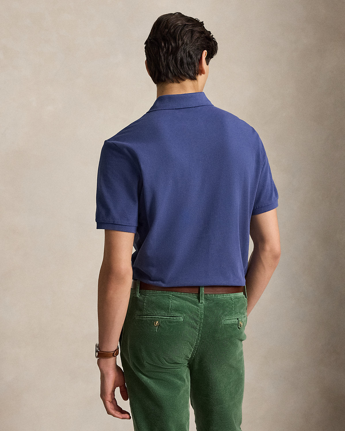Classic Fit Bear Mesh Polo Shirt