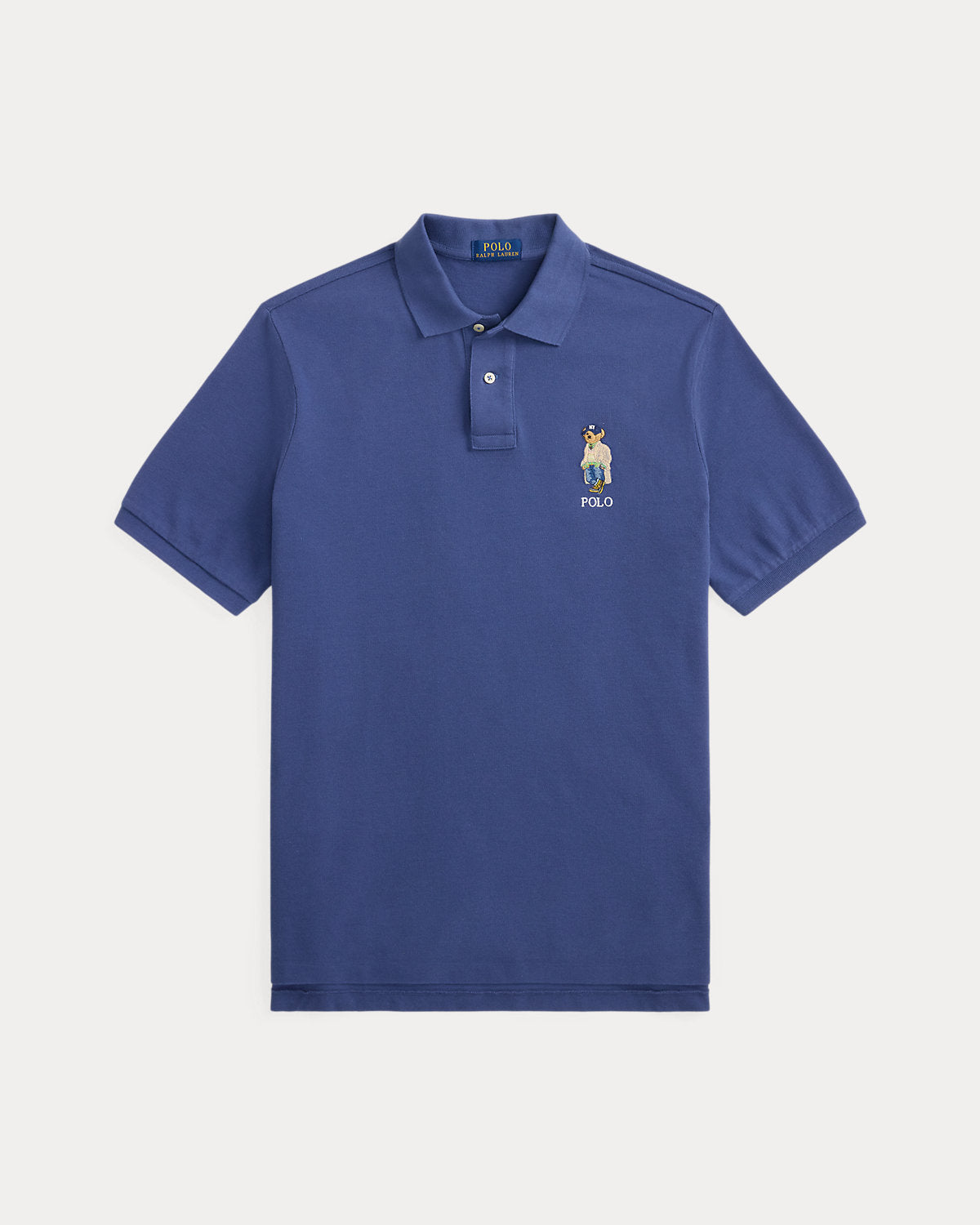 Classic Fit Bear Mesh Polo Shirt