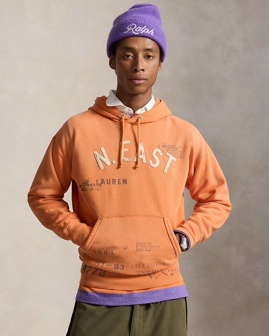 Vintage Fit Fleece Graphic Hoodie