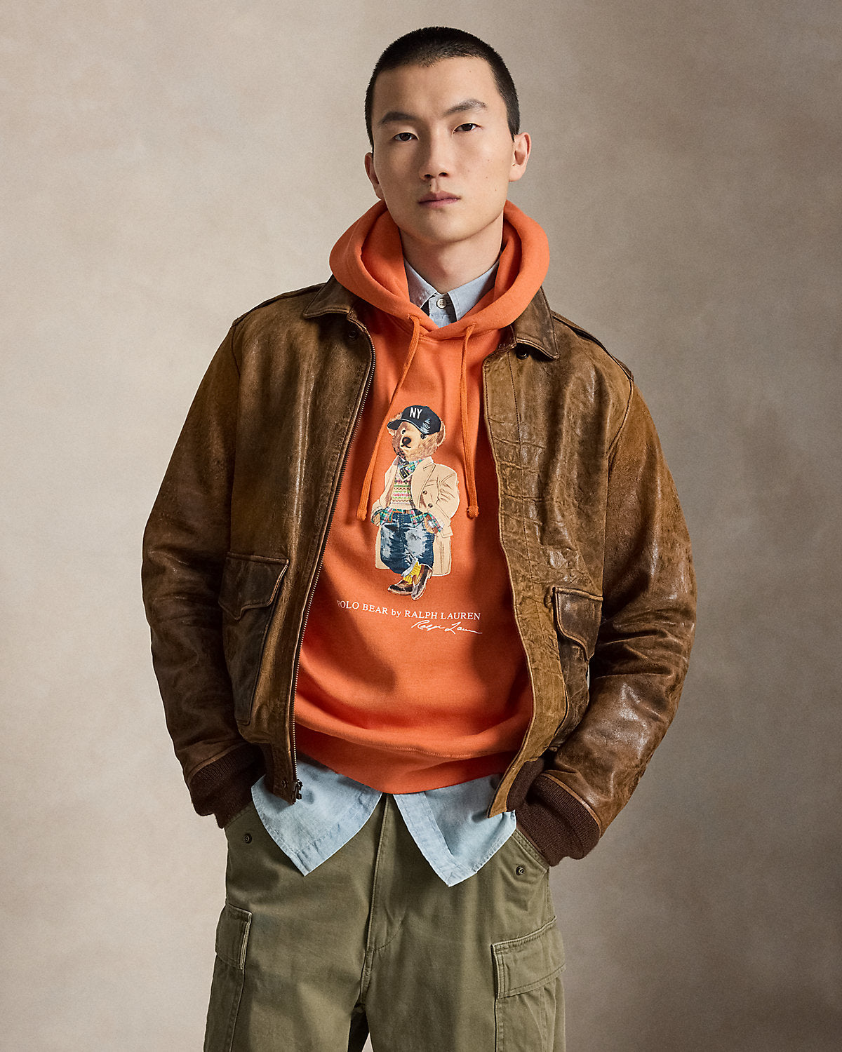 Men's Bear Fleece Hoodie