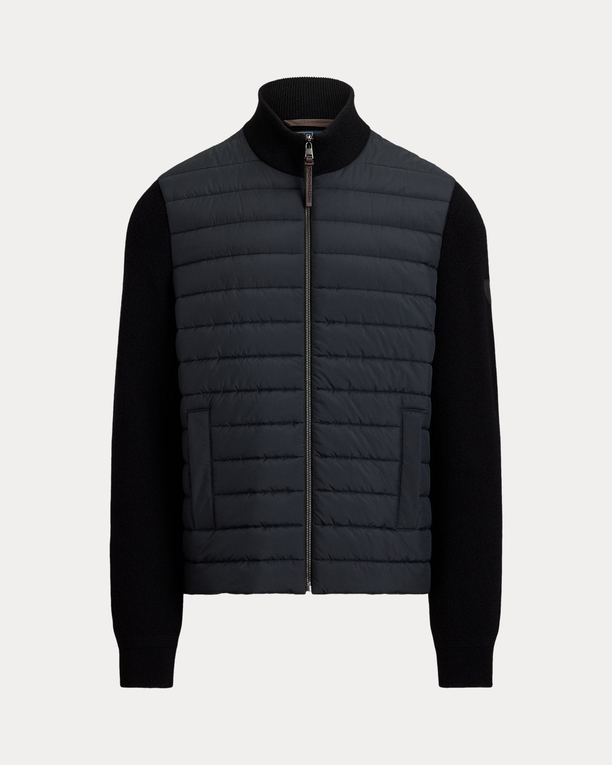 Hybrid Full-Zip Mockneck Sweater