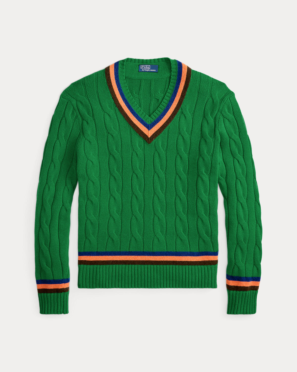 Cable-Knit Wool-Cotton Cricket Sweater
