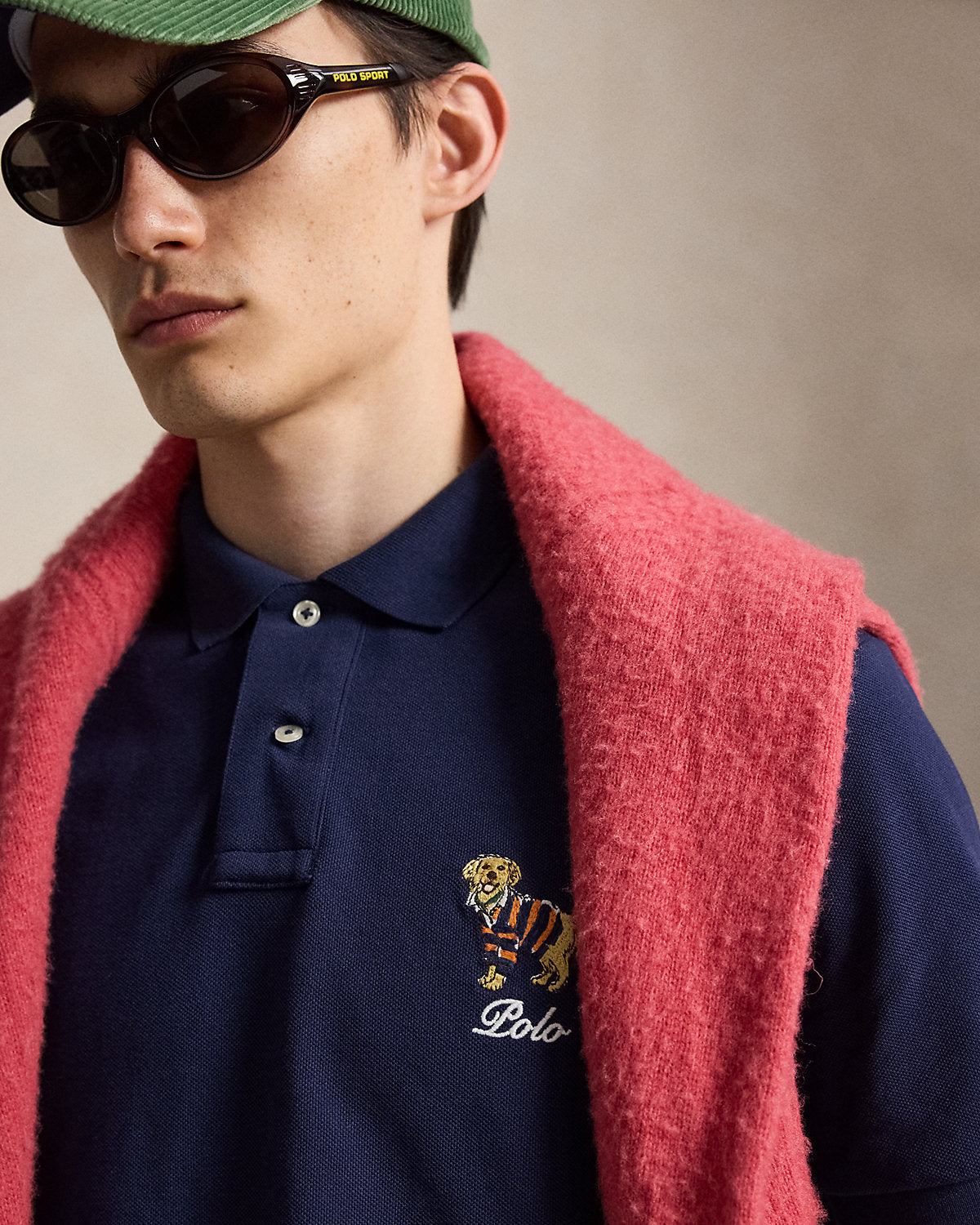 Custom Slim Fit Dog-Embroidered Polo