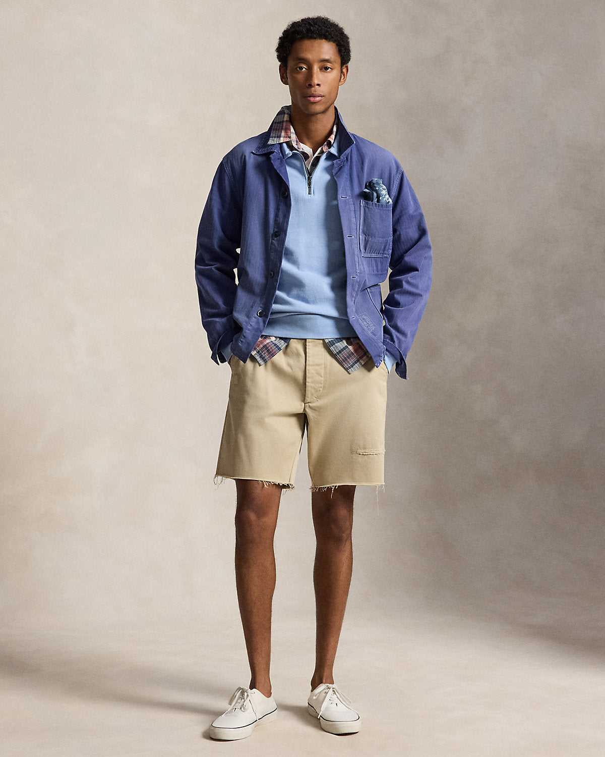 Loopback Fleece Collared Sweatshirt
