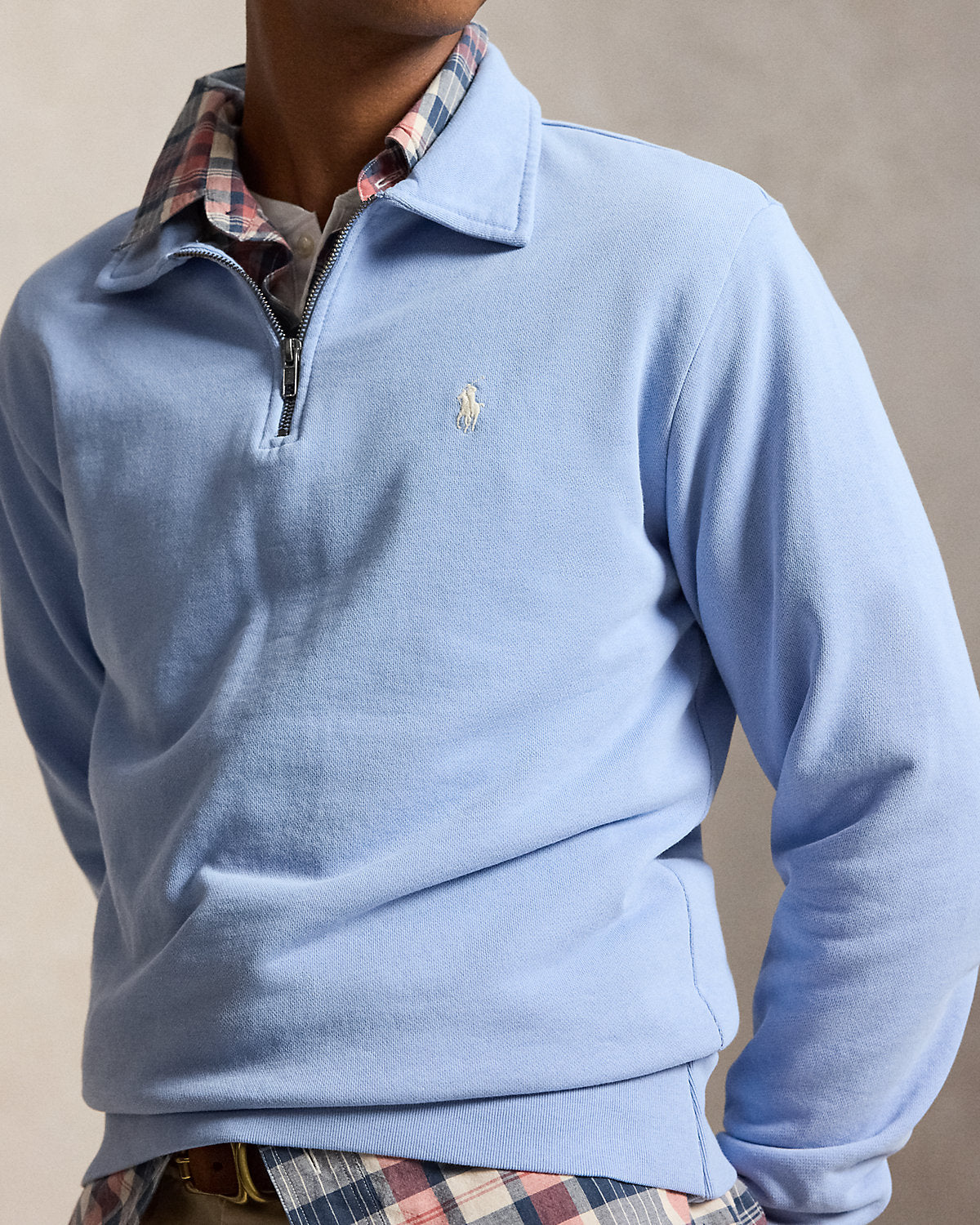 Loopback Fleece Collared Sweatshirt