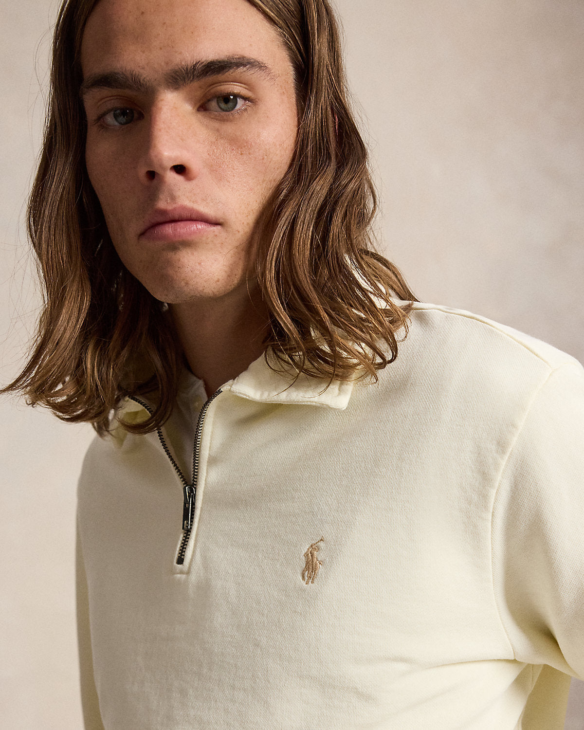 Loopback Fleece Collared Sweatshirt