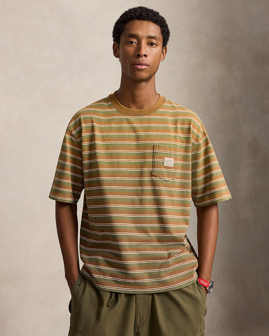 Relaxed Fit Striped Jersey T-Shirt