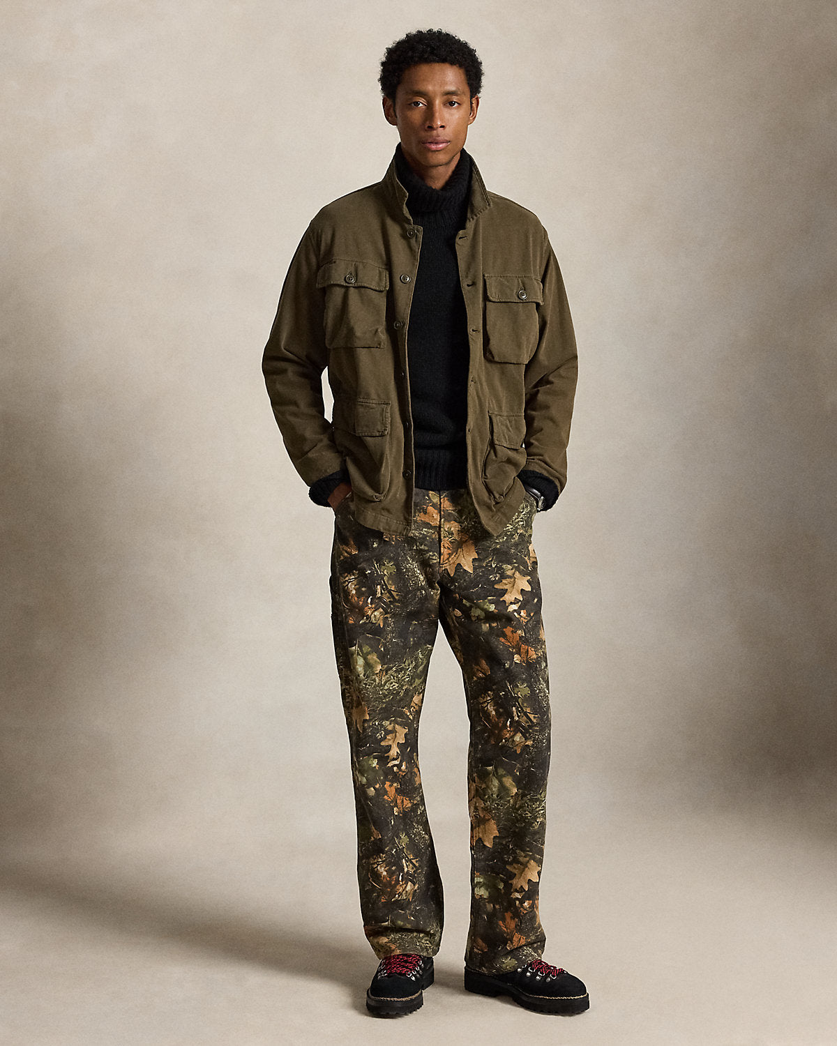 Sueded Moleskin Utility Overshirt
