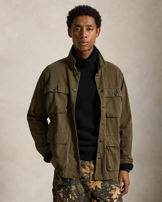 Sueded Moleskin Utility Overshirt