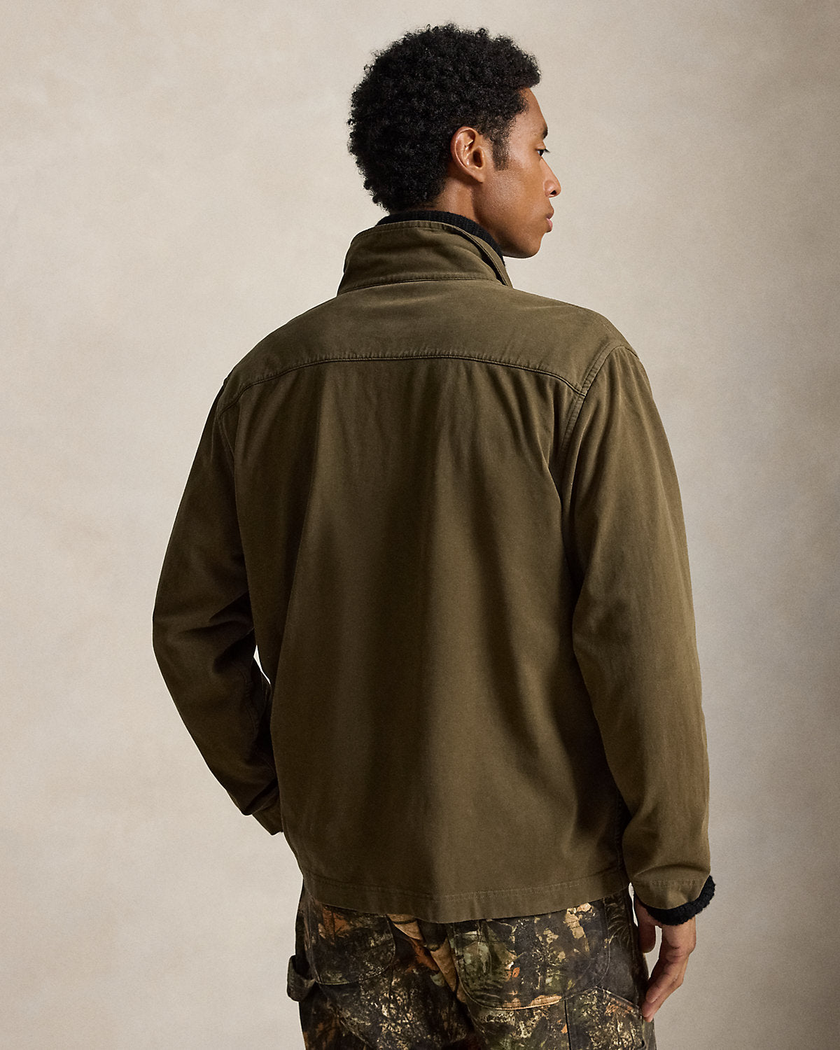 Sueded Moleskin Utility Overshirt