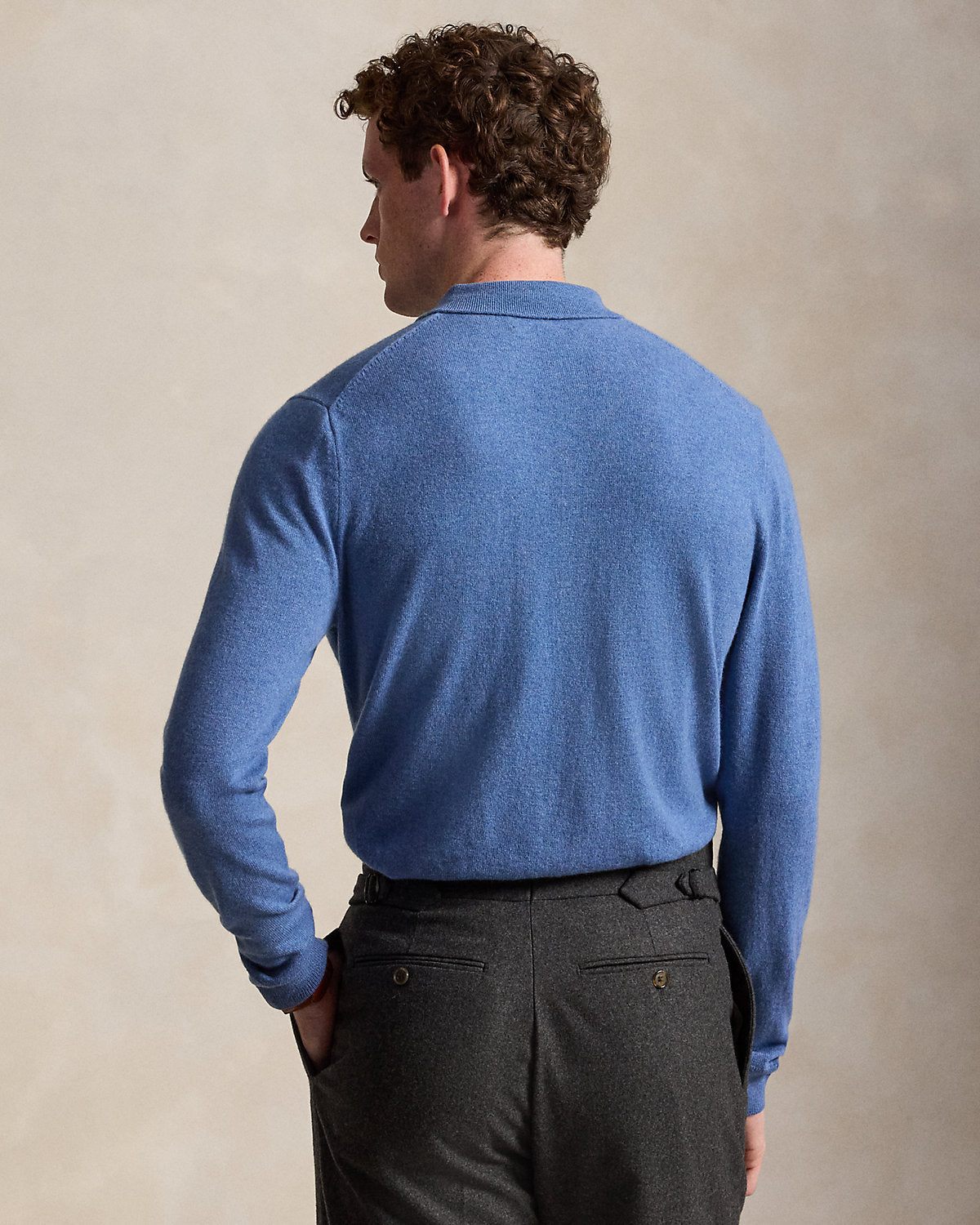 Men's Wool Polo-Collar Sweater