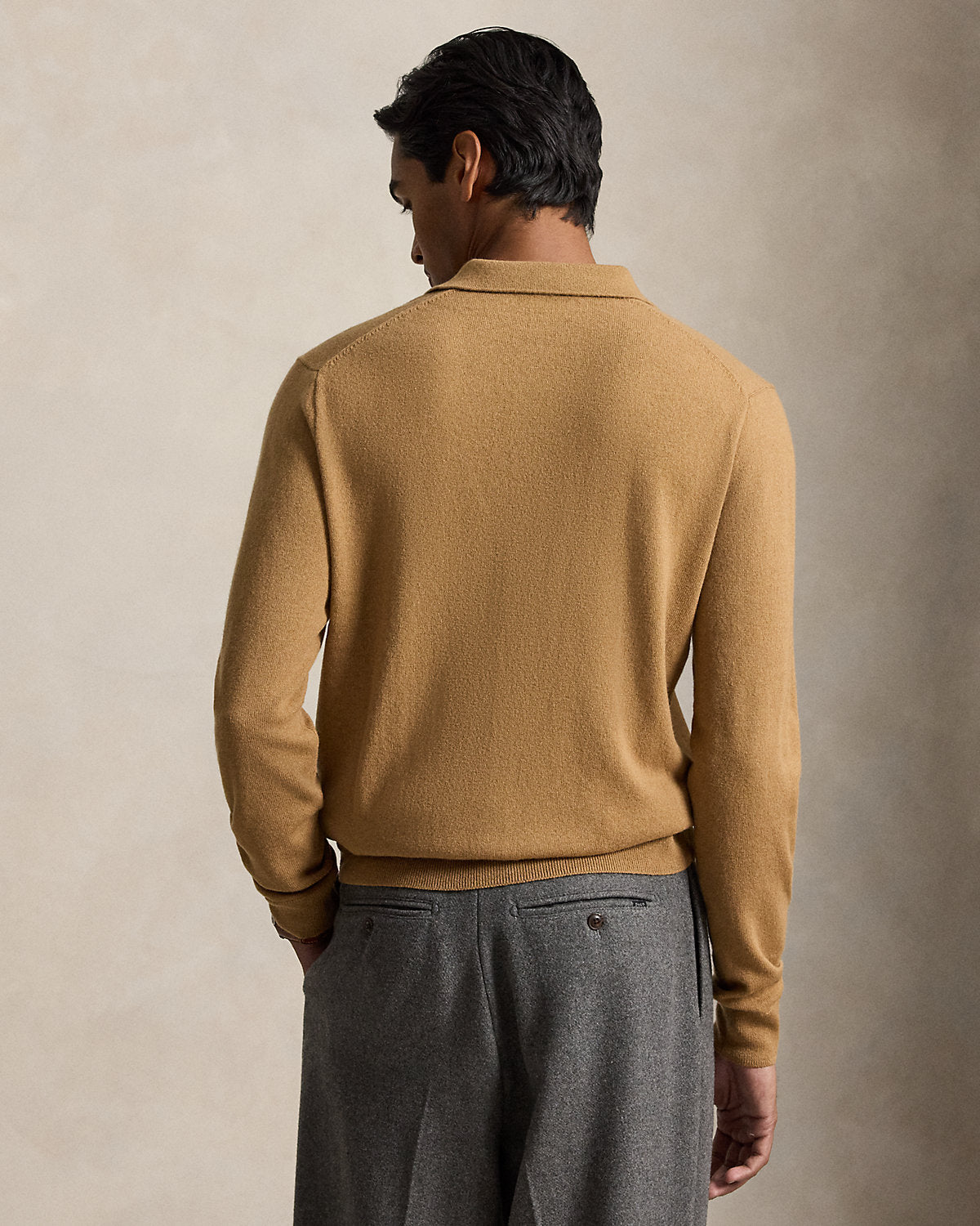 Men's Wool Polo-Collar Sweater