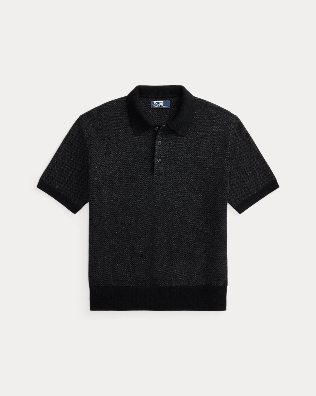 Relaxed Fit Wool Polo-Collar Sweater