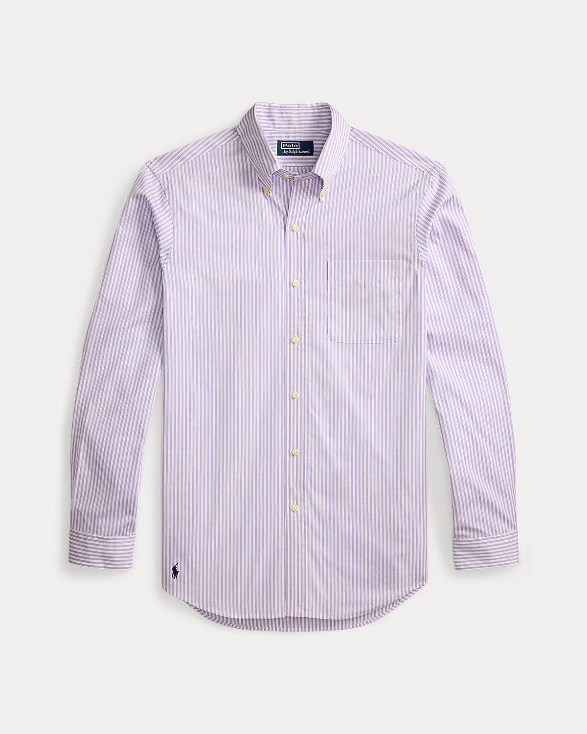 Classic Fit Striped Poplin Shirt