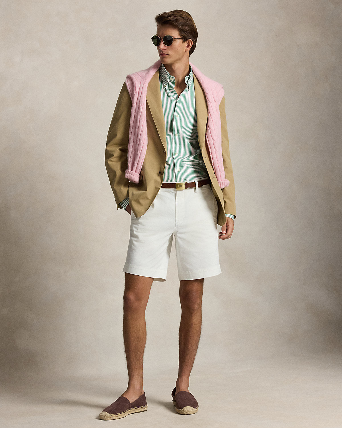 Classic Fit Striped Poplin Shirt