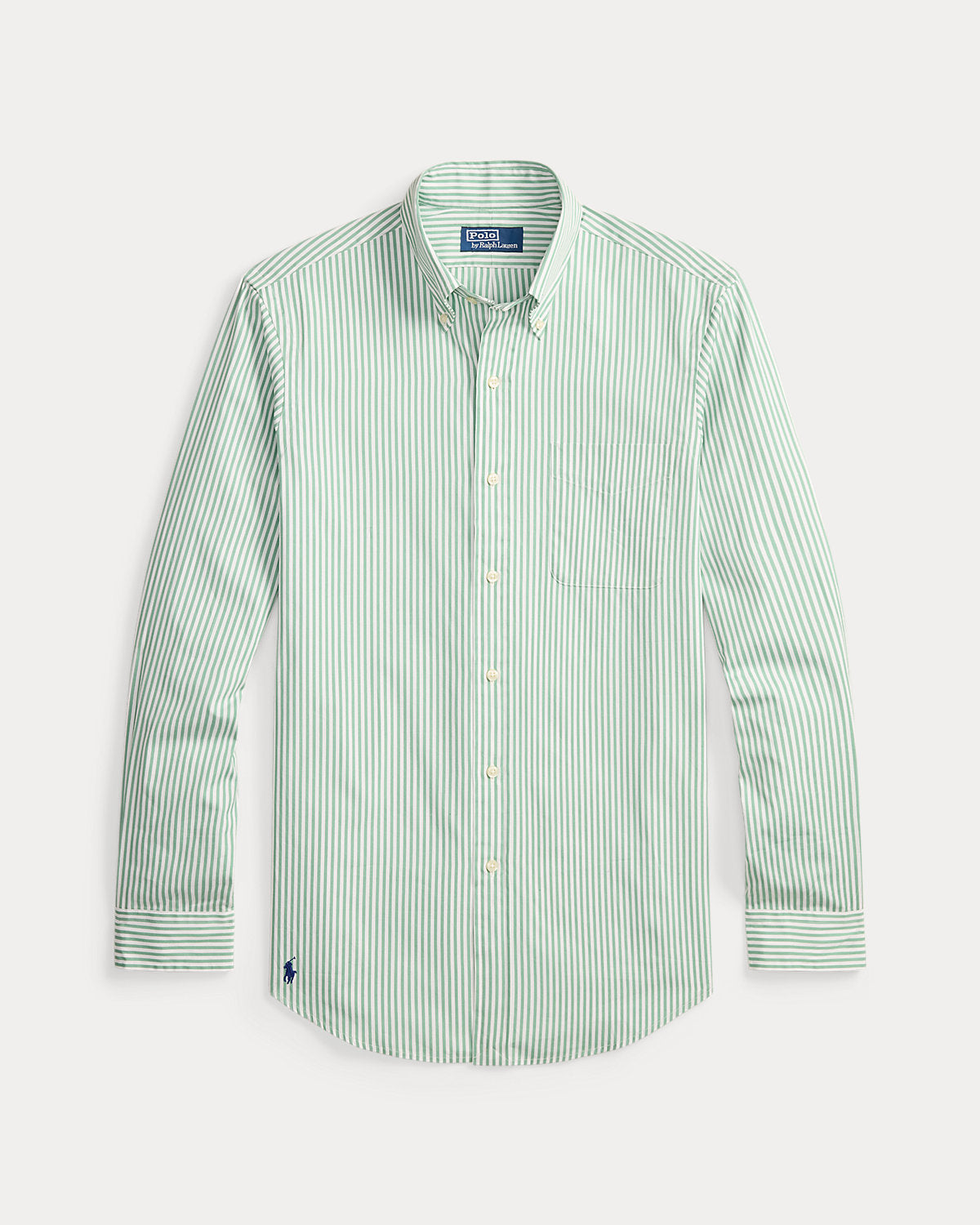 Classic Fit Striped Poplin Shirt