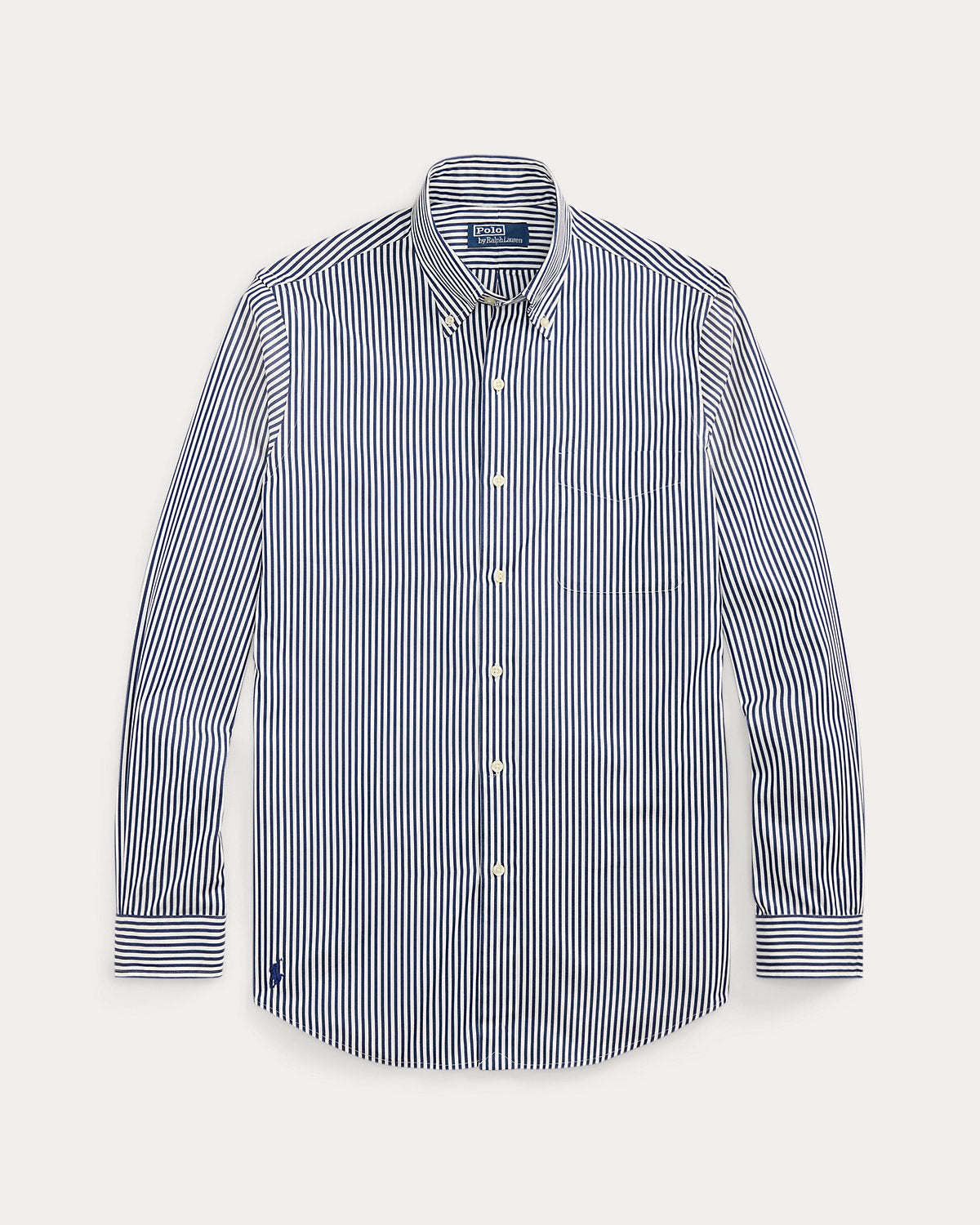 Classic Fit Striped Poplin Shirt