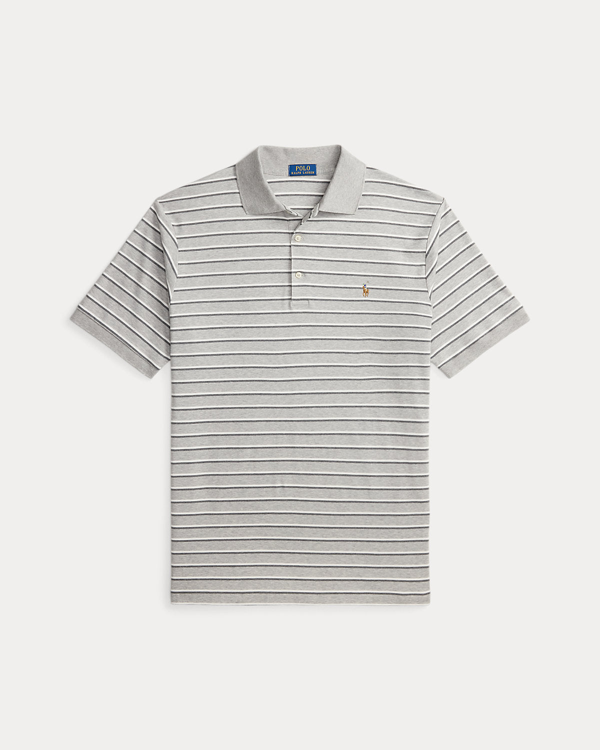 Striped Soft Cotton Polo Shirt