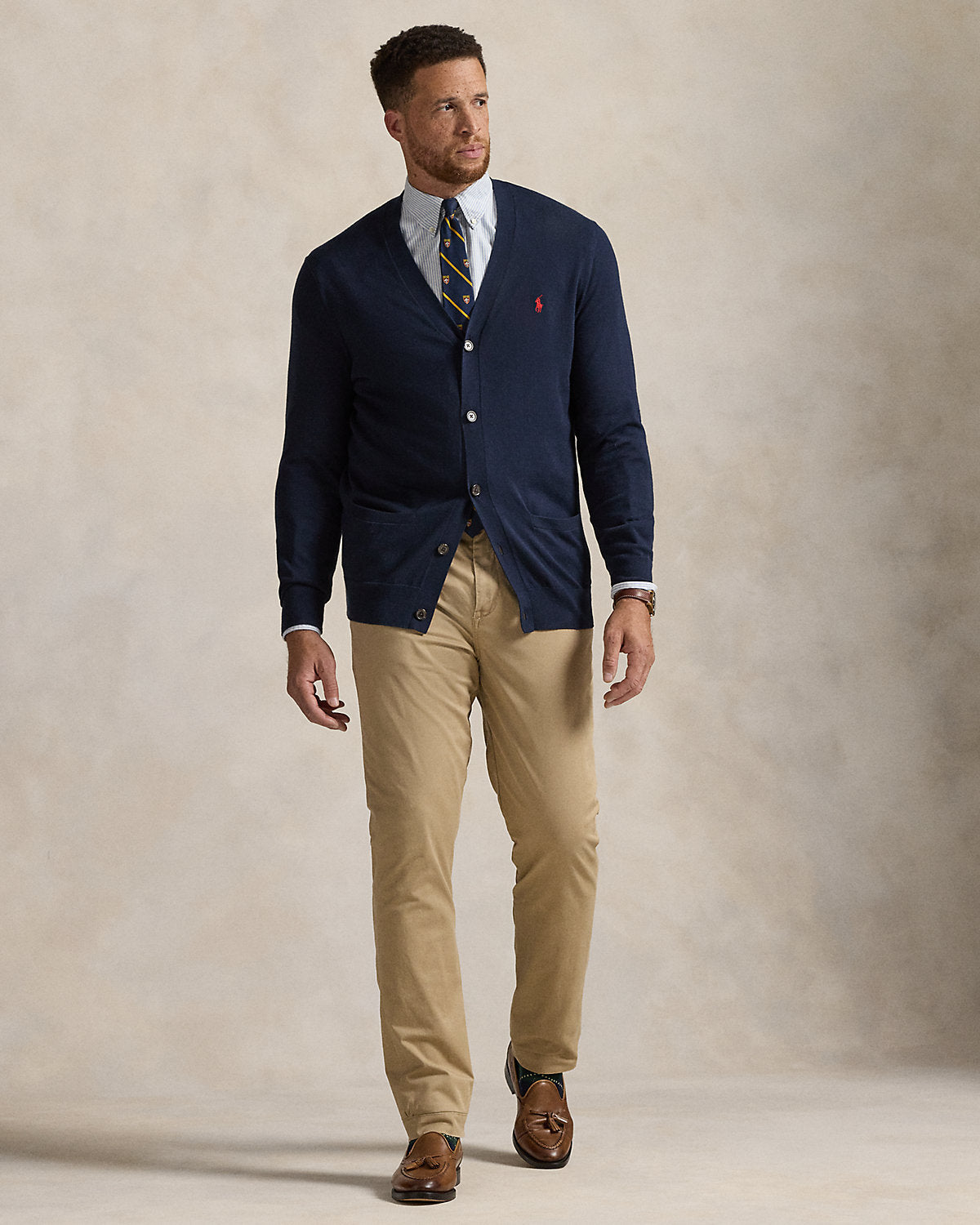 Cotton V-Neck Cardigan