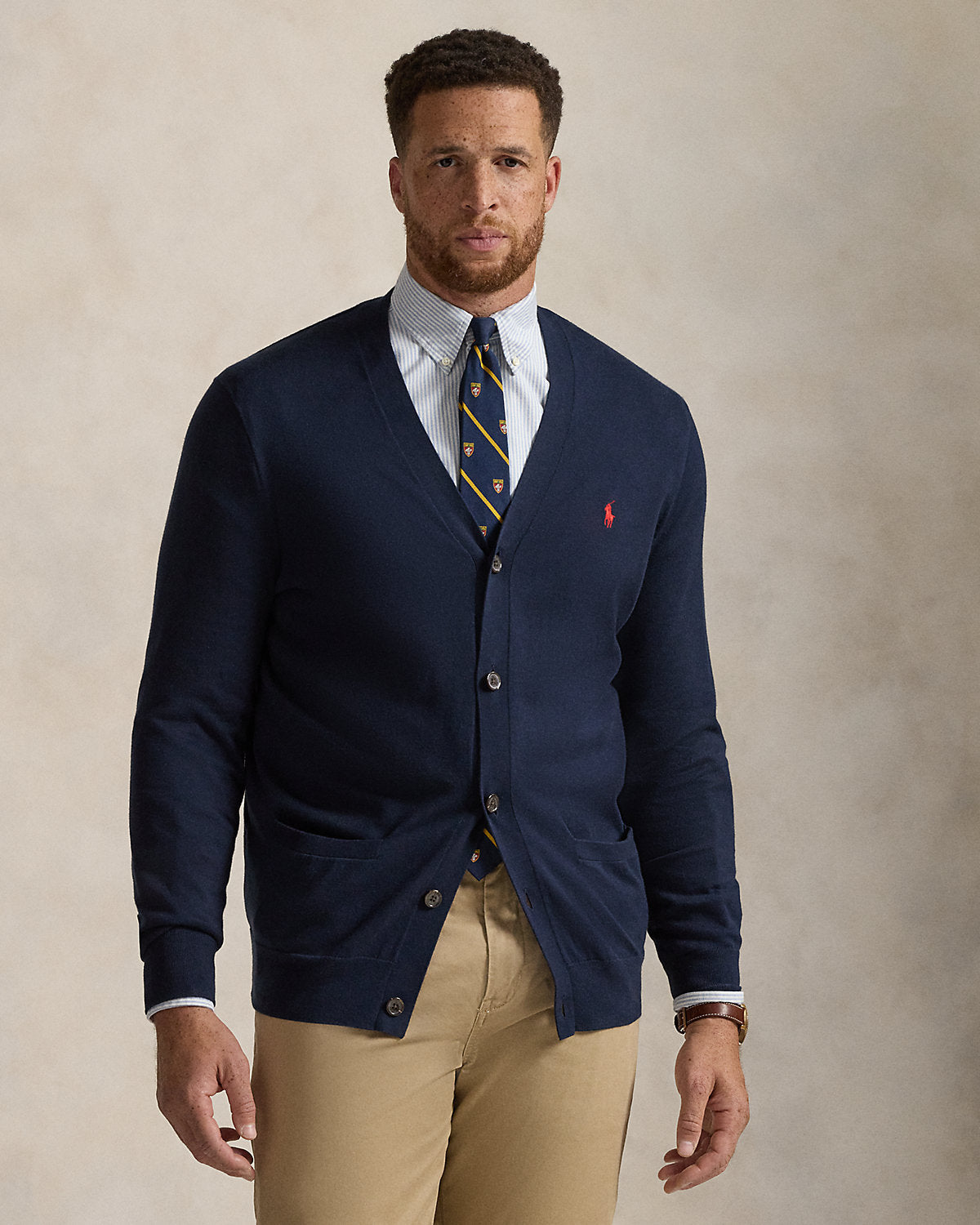 Cotton V-Neck Cardigan