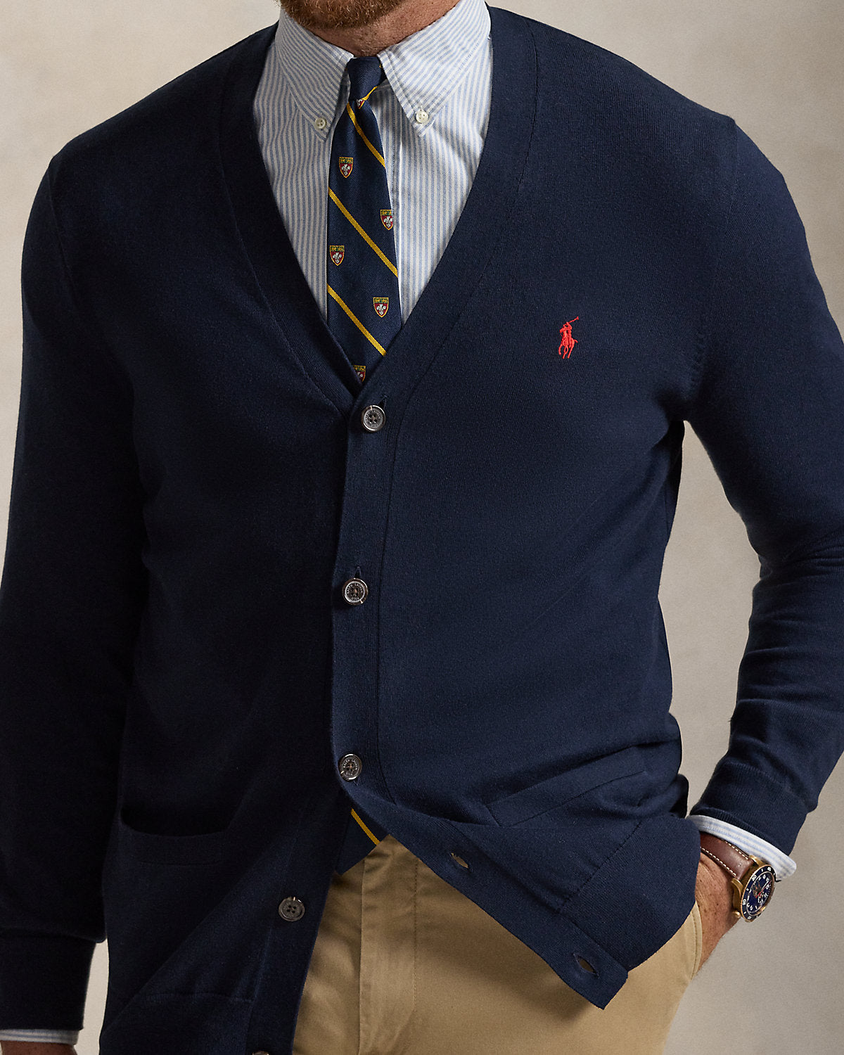 Cotton V-Neck Cardigan