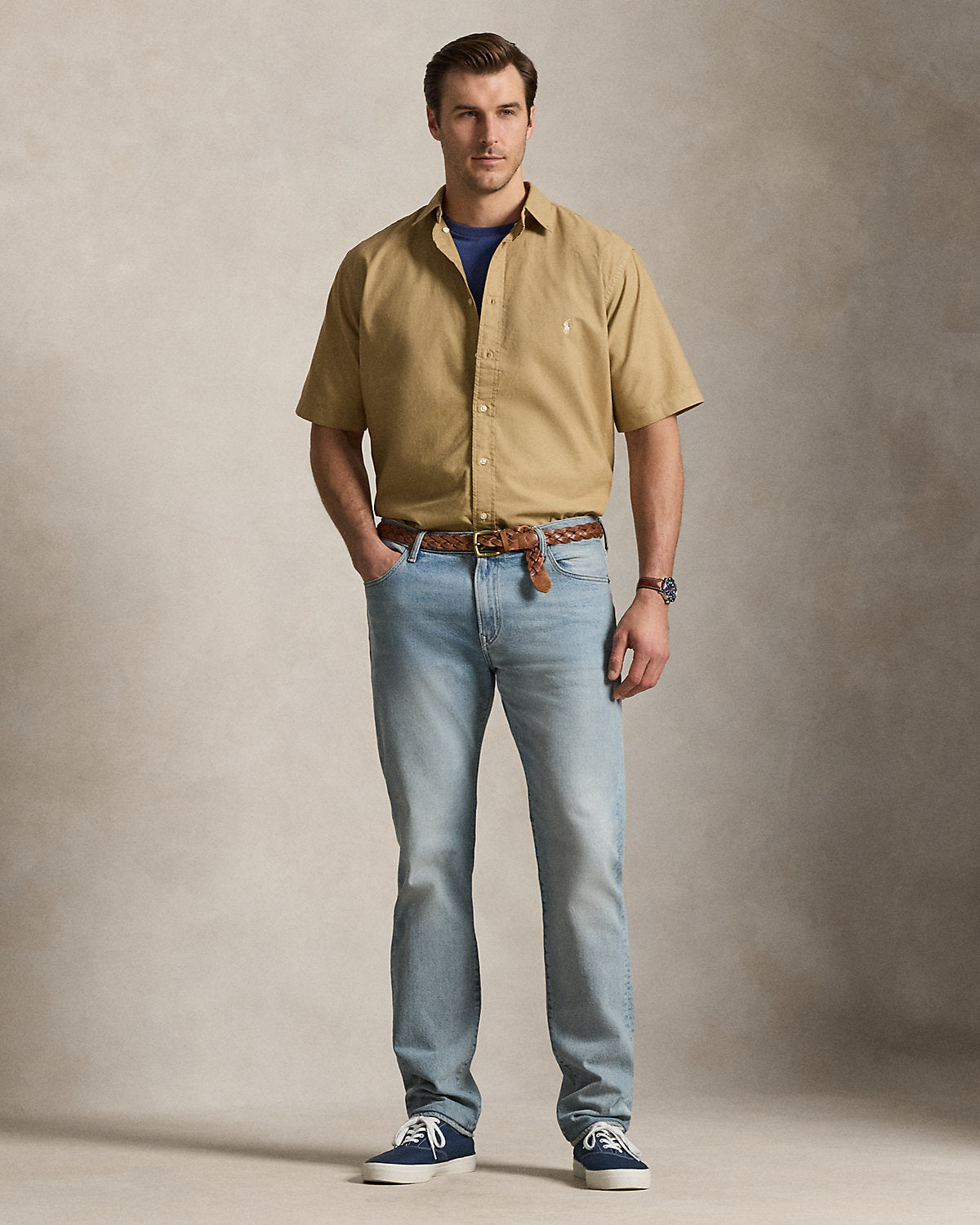 Garment-Dyed Oxford Shirt