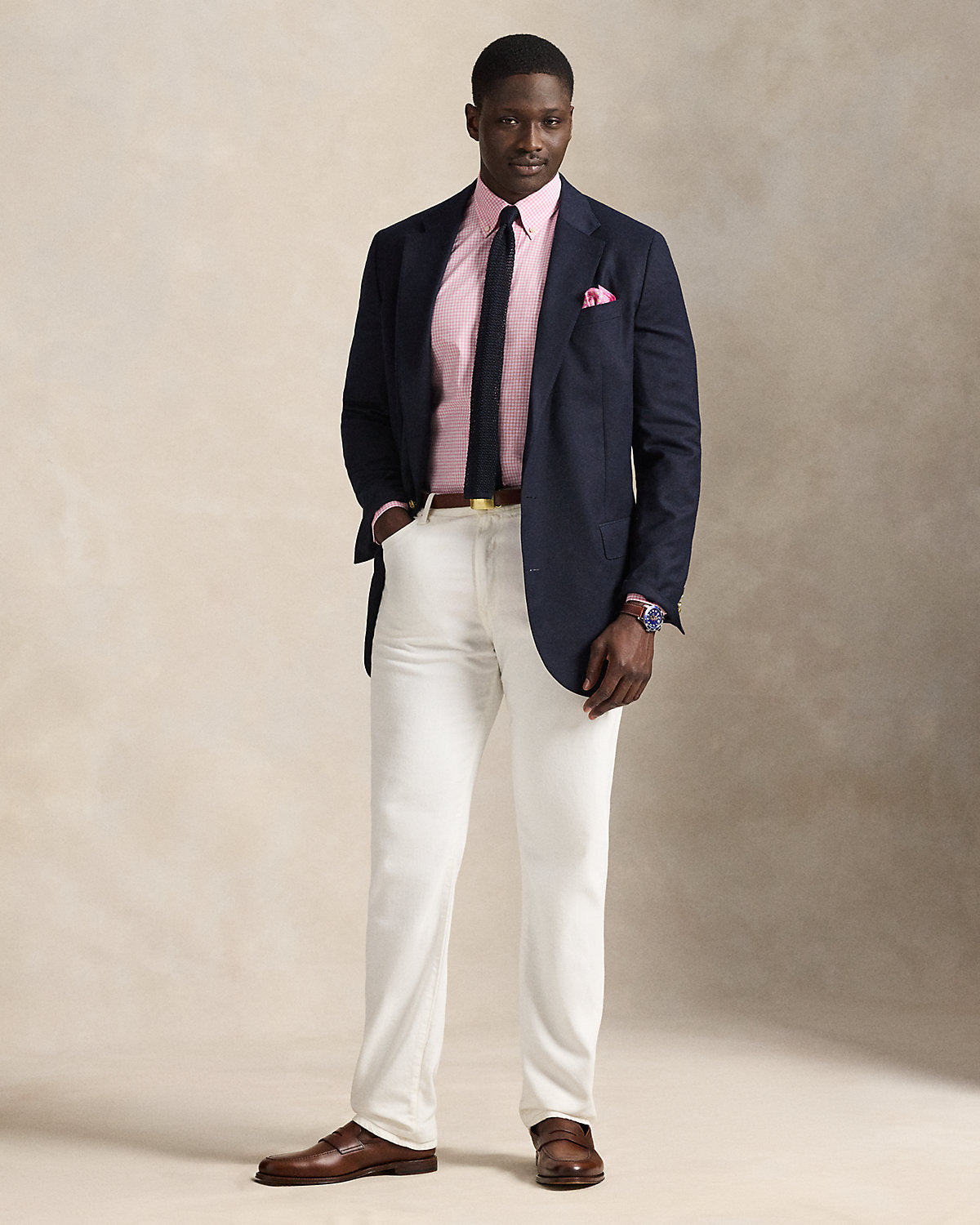 Gingham Stretch Poplin Shirt