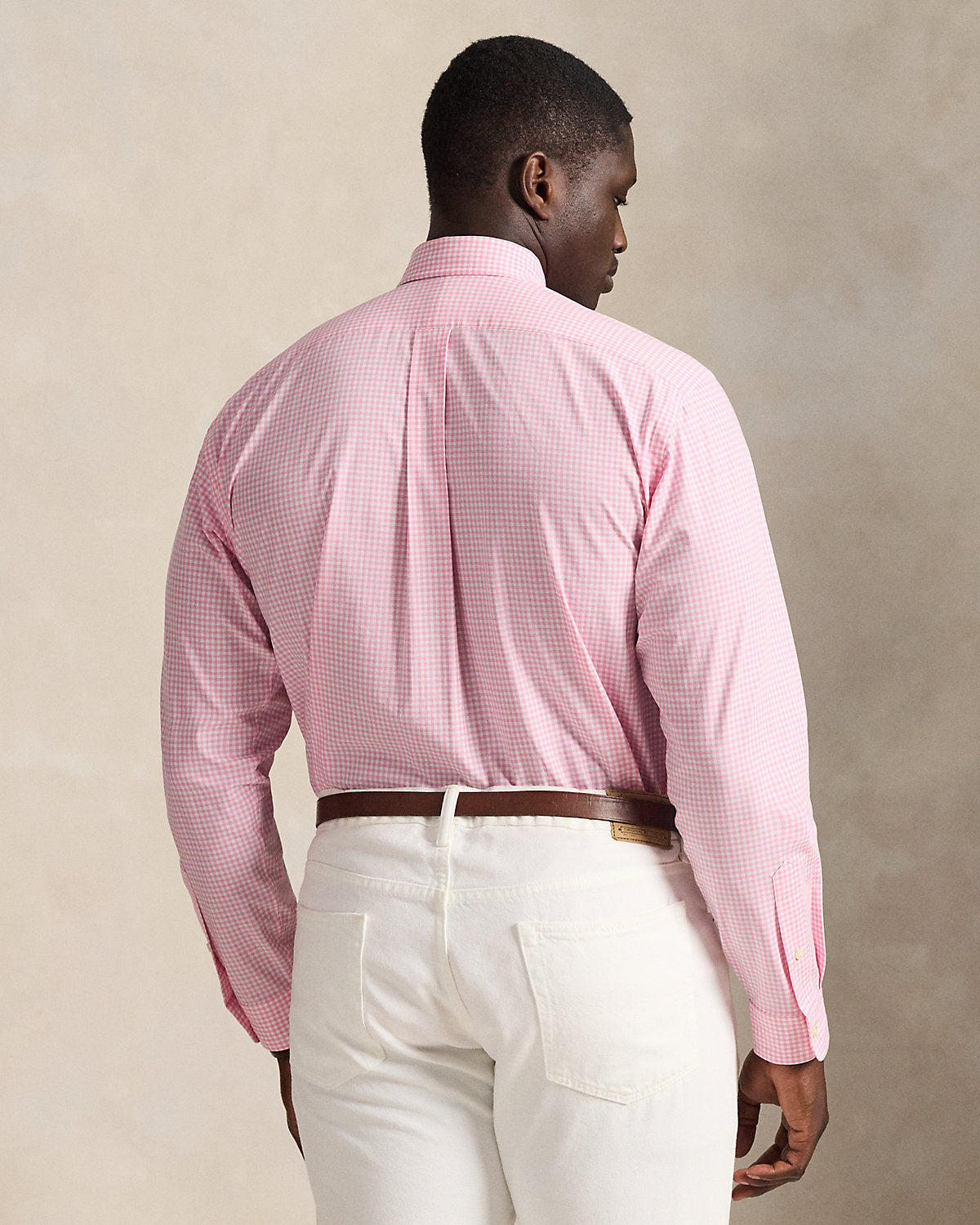 Gingham Stretch Poplin Shirt