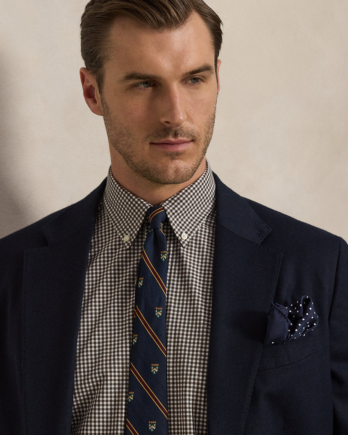 Gingham Stretch Poplin Shirt